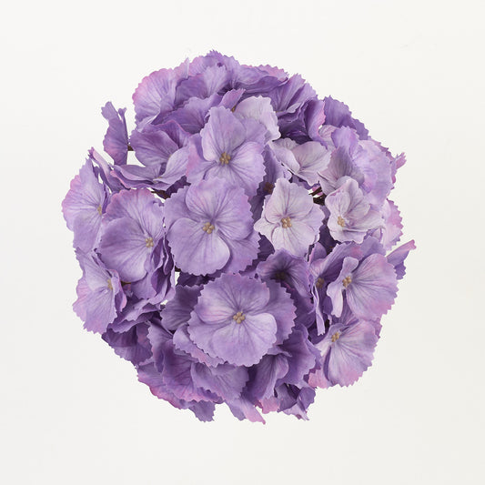 Syksyinen liila tekohortensian kukkapää, 21 cm