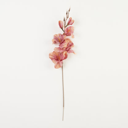 Syksyinen malva gladiolus – tekokukka, satiini, 12 kpl
