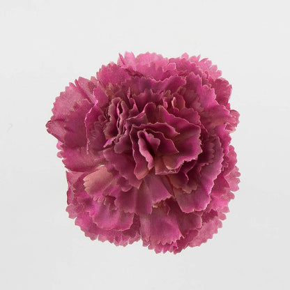 Syksyinen malva tekoneilikan kukkapää, 6 cm, 12 kpl