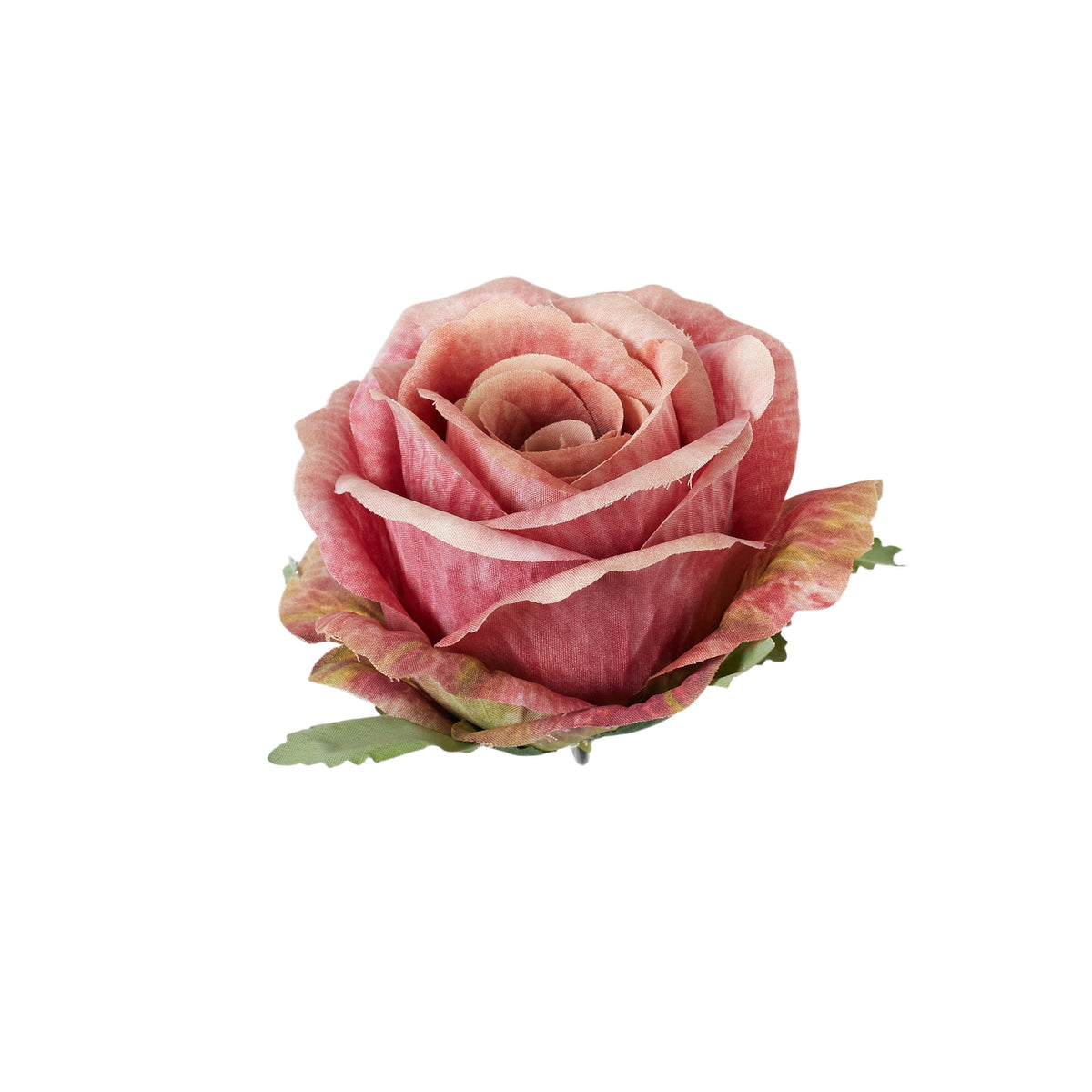 Syksyinen persikka tekoruusun kukkapää, 7 cm