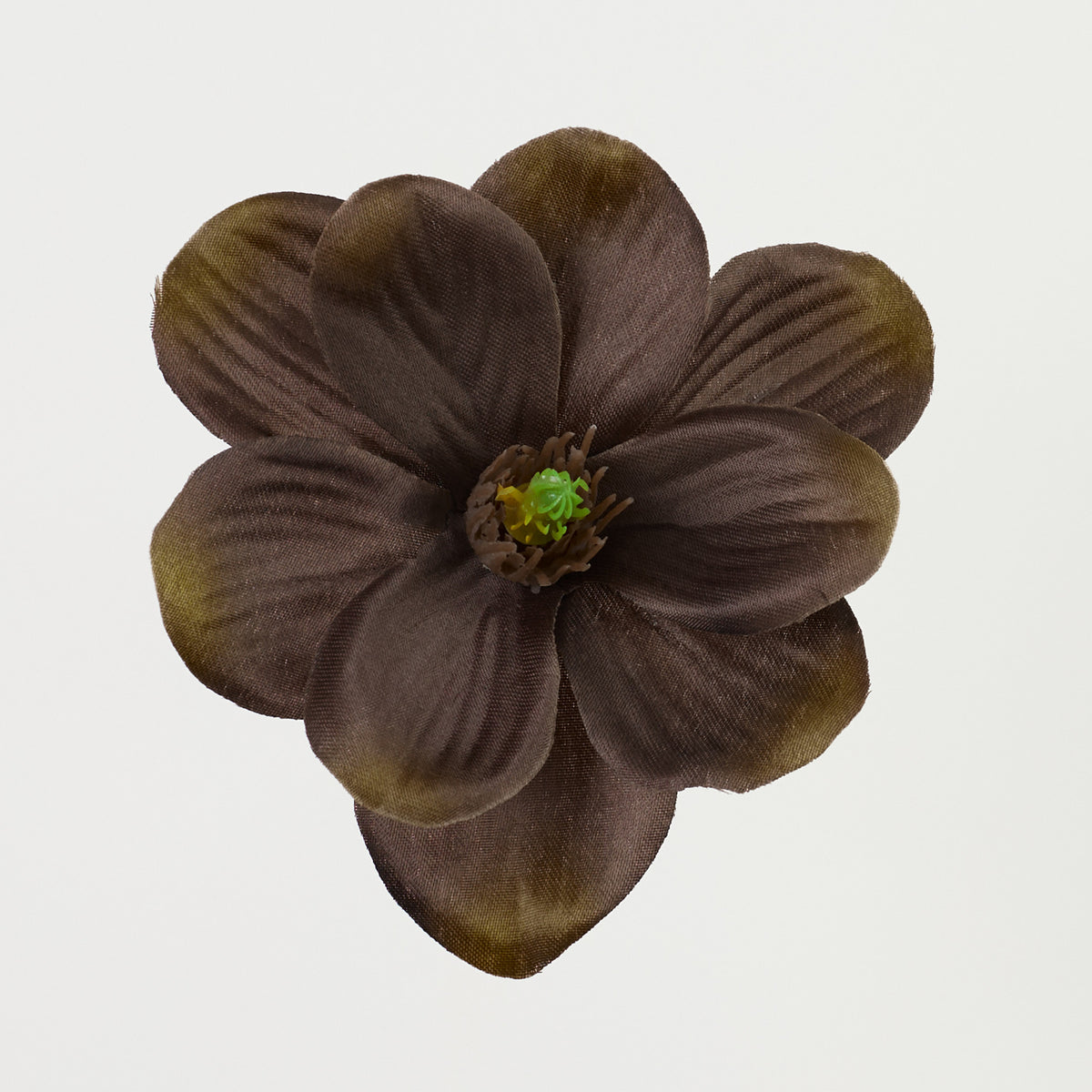 Syksyinen ruskea magnolia – tekokukkapää, 4 cm, 24 kpl