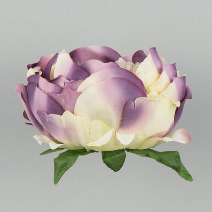 Syksyinen vaaleanpunainen tekopionin kukkapää, 7.5 cm