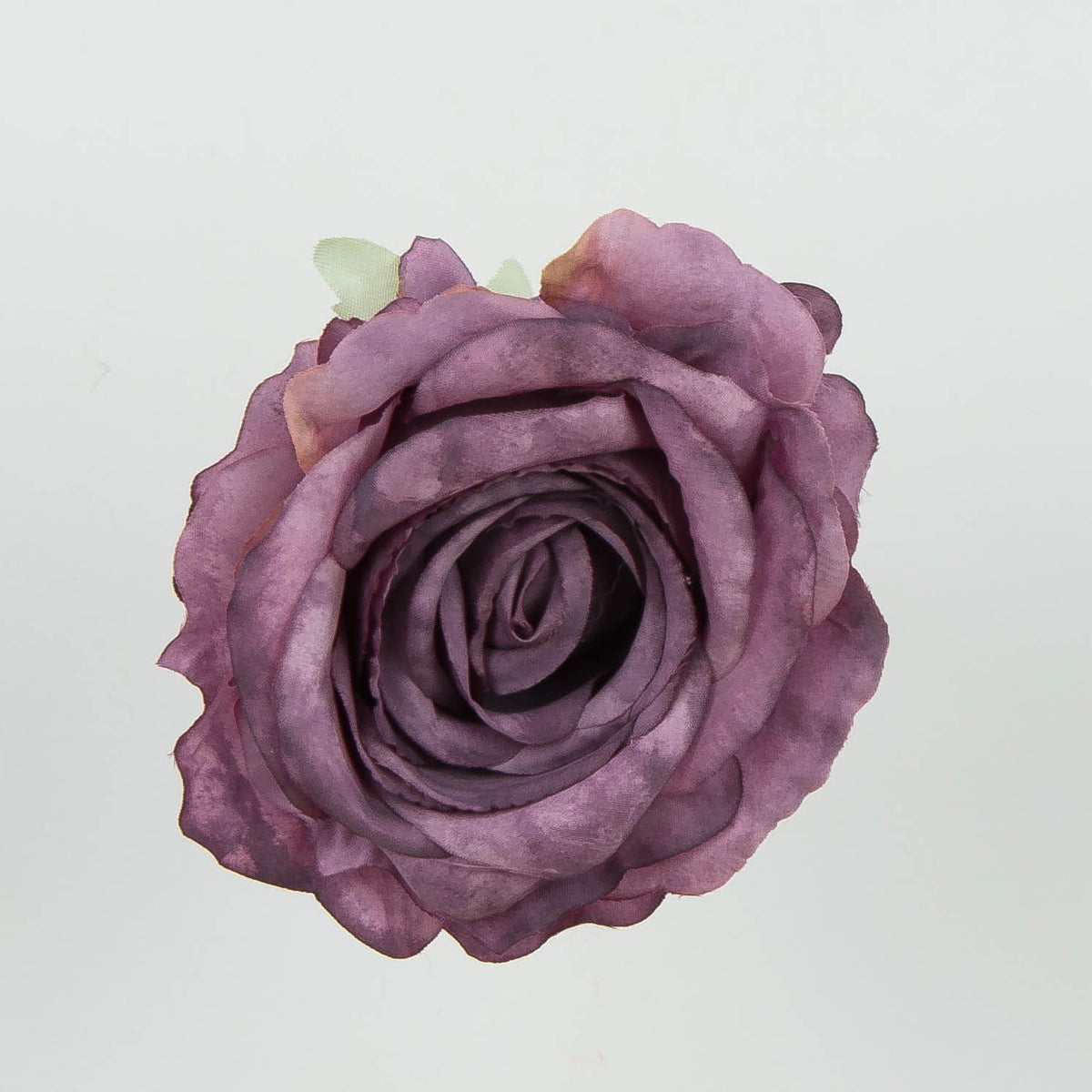 Syksyinen violetti tekoruusun kukkapää, 9 cm