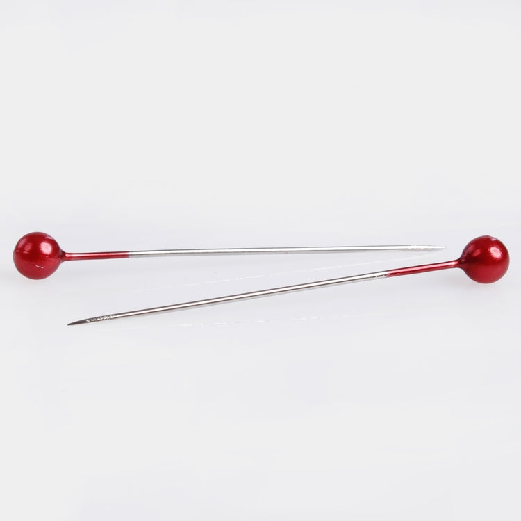 Punase pärlinõel 3,6 cm 100 tk - Kunstlilled