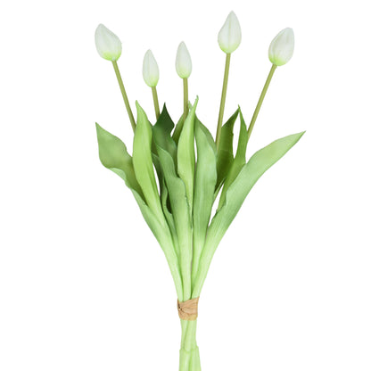 Tekotulppaanin kimppu, kumipinta, 42 cm