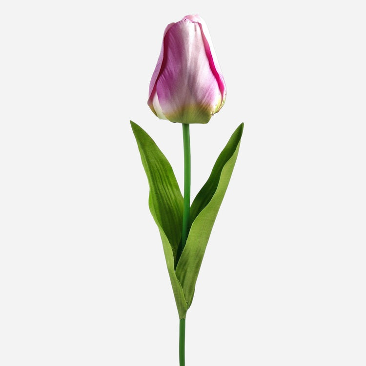 Kunsttulbi lilla-kreemikas värv 67 cm - Kunstlilled
