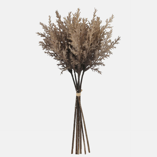Tumma beige koristeheinä – tekokukkakimppu, 37 cm