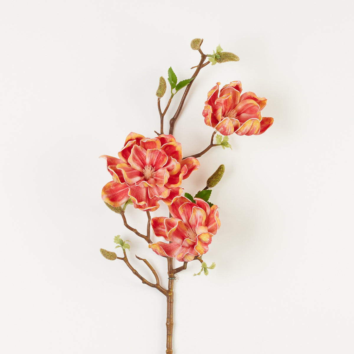 Tumma lohenpunainen magnolia – tekokukka, vaahtomuovi