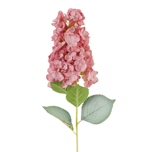Tumma vaaleanpunainen tekohortensian kukkavarsi, 83 cm