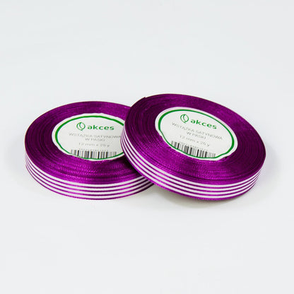 Tumma violetti koristenauha, satiini, 12 mm