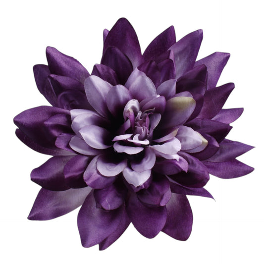 Tumma violetti tekodaalian kukkapää, 27 cm