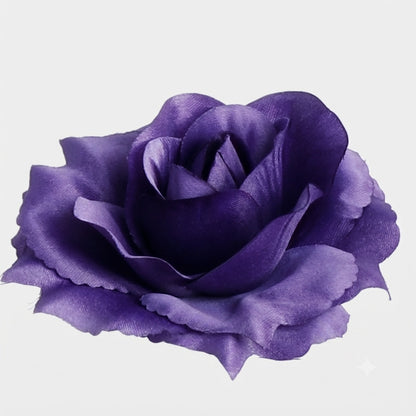 Tumma violetti tekoruusun kukkapää, 11 cm