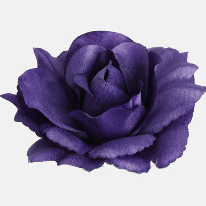 Tumma violetti tekoruusun kukkapää, 11 cm