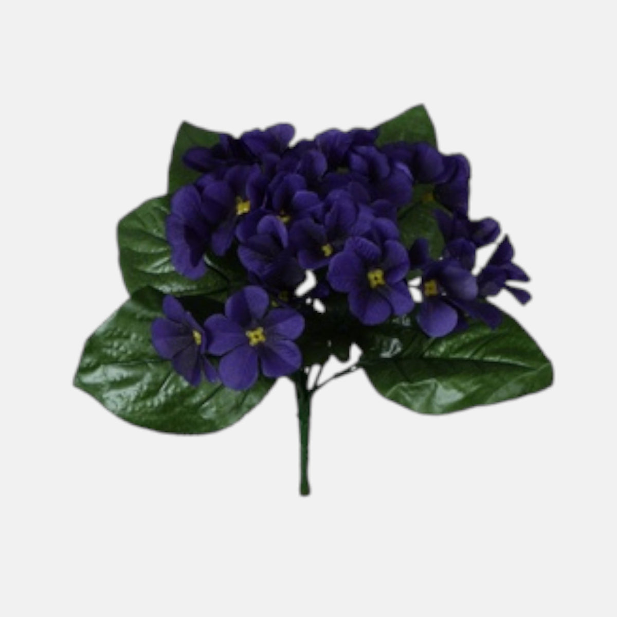 Tummansininen sininen orvokki – tekokukkakimppu, 28 cm