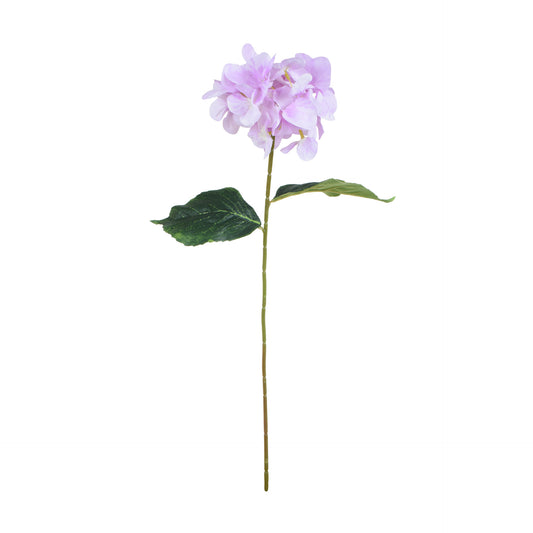 Vaalea liila tekohortensian kukkavarsi, 60 cm