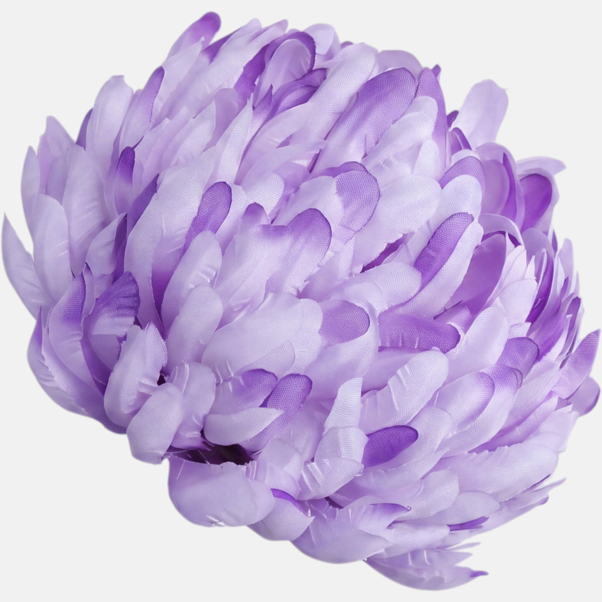 Vaalea liila tekokrysanteemin kukkapää, 15 cm