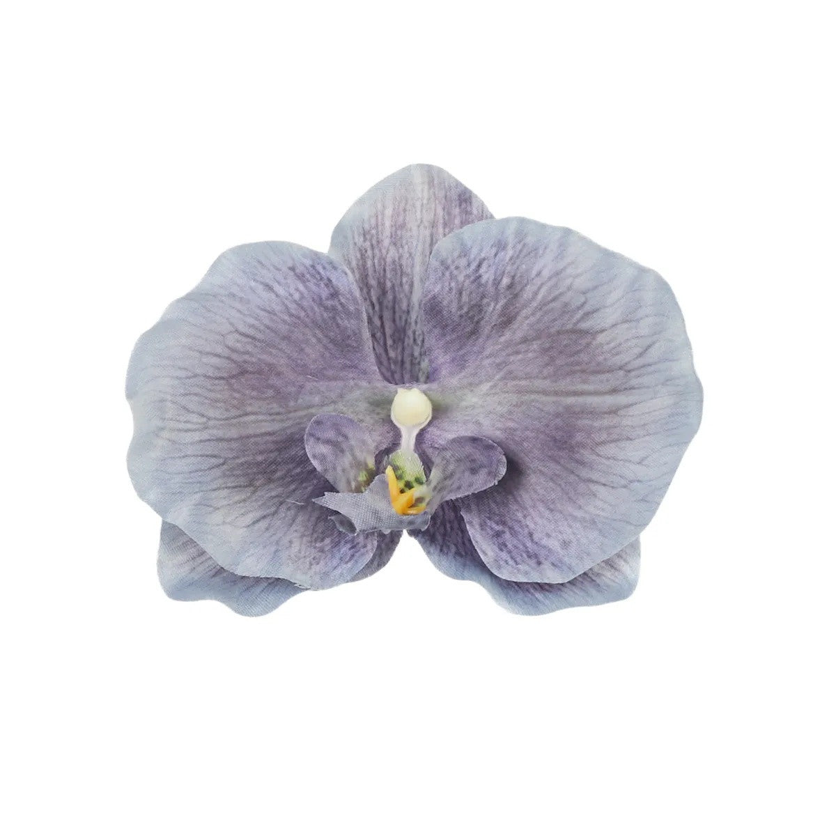 Vaalea/sininen/violetti tekoorkidean kukkapää, 11.5 cm
