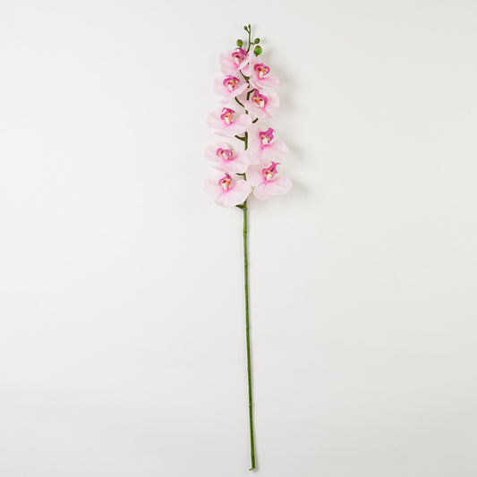 Vaalea/vaaleanpunainen/fuksia tekoorkidean kukkavarsi, silikoni