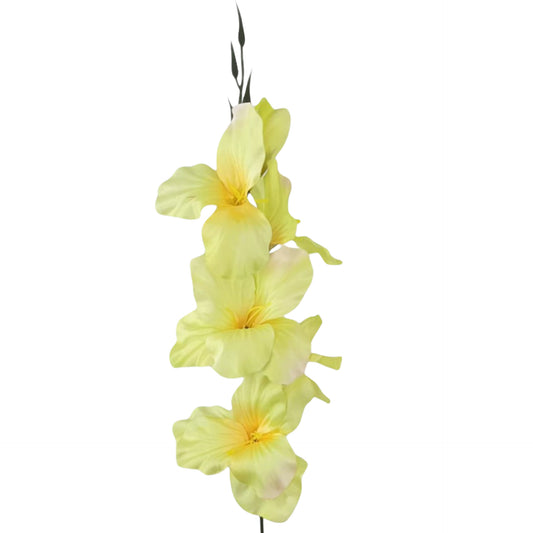 Vaalea vihreä gladiolus – tekokukka, 55 cm