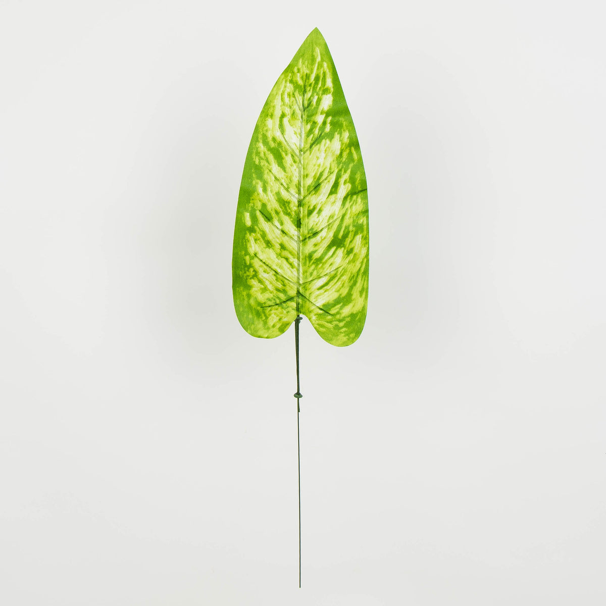 Vaalea/vihreä/keltainen tekolehti, 50 cm, 12 kpl