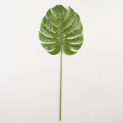 Vaalea vihreä tekolehti, silikoni, 80 cm, 12 kpl