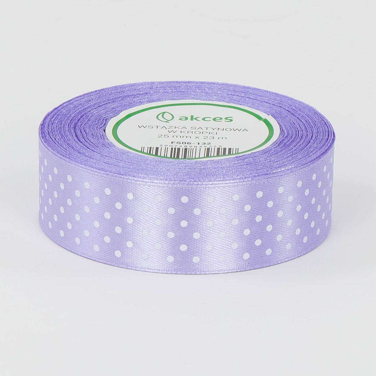 Vaalea violetti koristenauha, satiini, 25 mm
