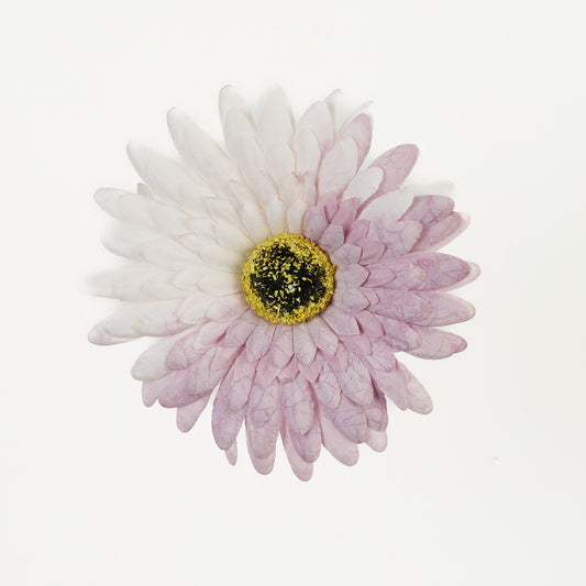 Vaalea violetti tekogerberan kukkapää, 12 cm