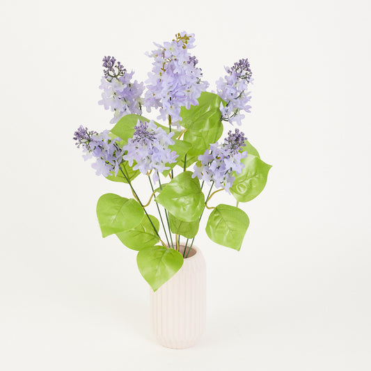 Vaalea violetti tekosyreenin kimppu, 55 cm