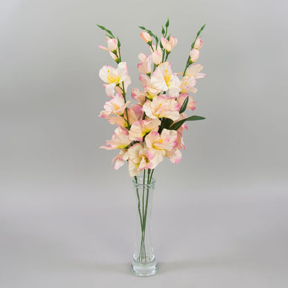 Vaaleanpunainen gladiolus – tekokukka, satiini