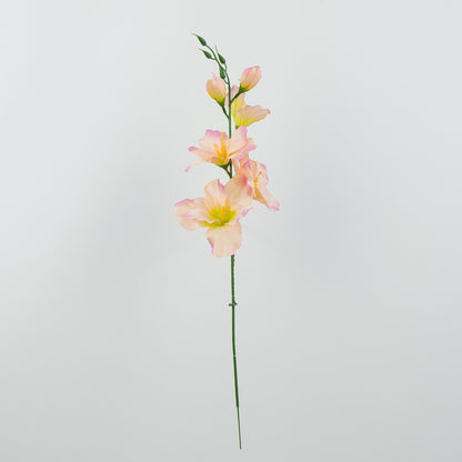 Vaaleanpunainen gladiolus – tekokukka, satiini