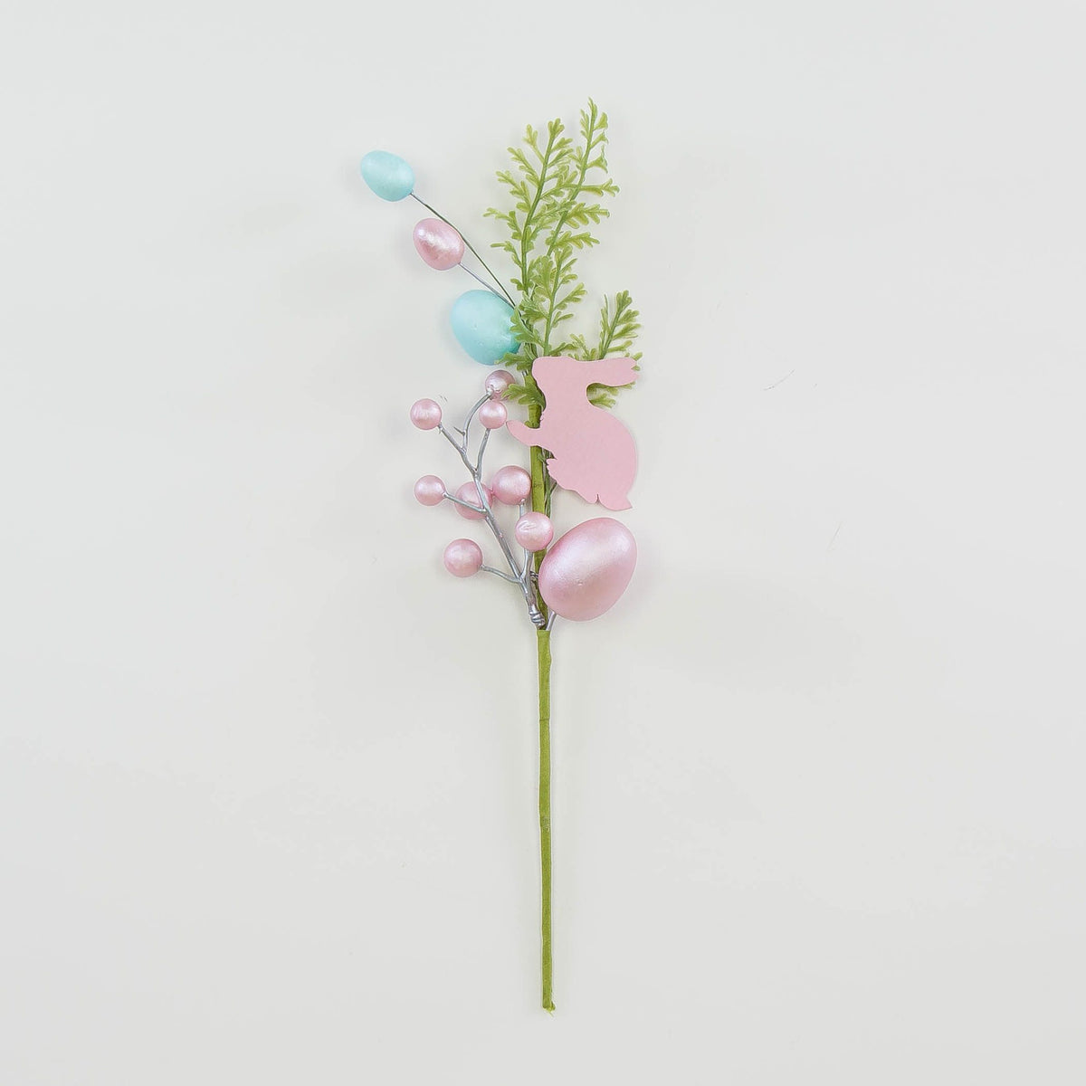Vaaleanpunainen/sininen pääsiäiskoriste, 40 cm
