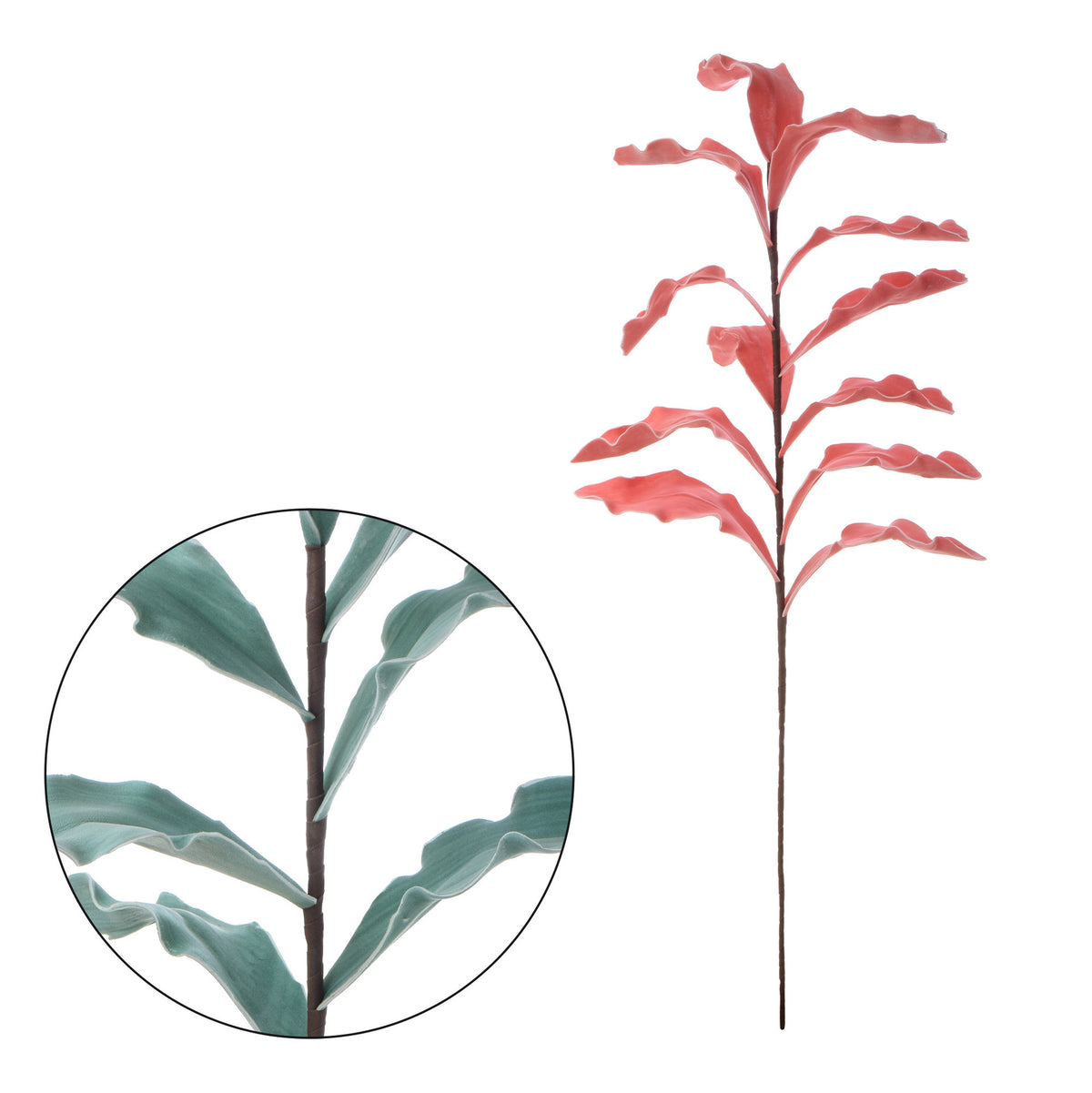 Vaaleanpunainen sisustuskoriste, vaahtomuovi, 100 cm
