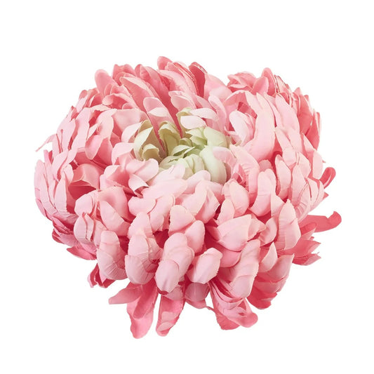 Vaaleanpunainen tekokrysanteemin kukkapää, 19 cm