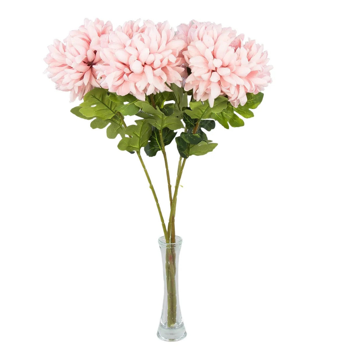 Vaaleanpunainen tekokrysanteemin kukkavarsi, 78 cm