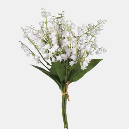 Valkoinen kielo – tekokukkakimppu, 21 cm