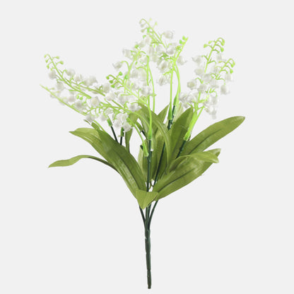 Valkoinen kielo – tekokukkakimppu, 30 cm