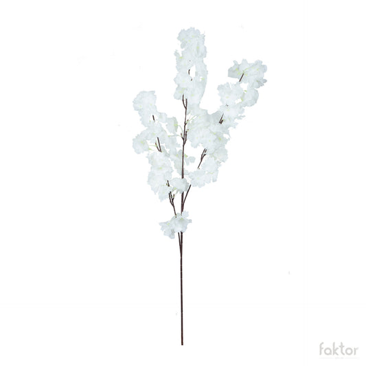 Valkoinen kirsikka – tekokukka, 96 cm