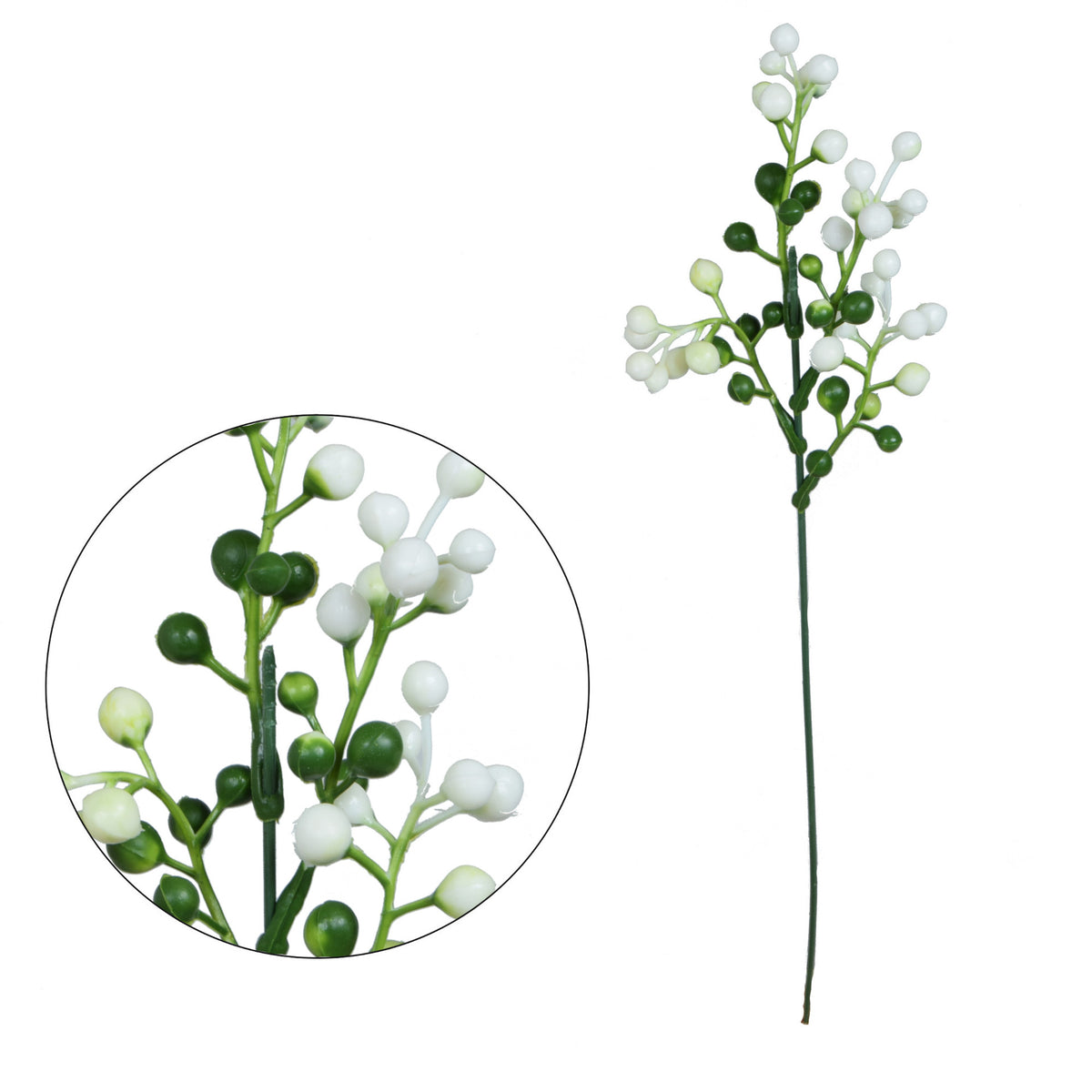 Valkoinen koristeoksa, 43 cm