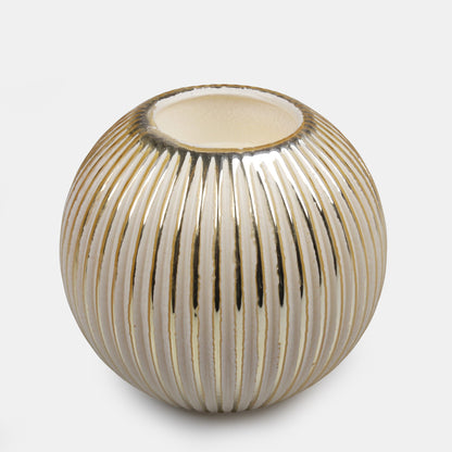 Valkoinen/kulta sisustuskoriste, 9 cm