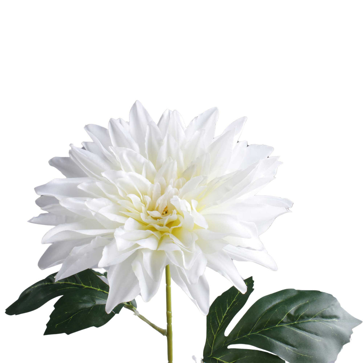 Valkoinen tekodaalian kukkavarsi, 67 cm
