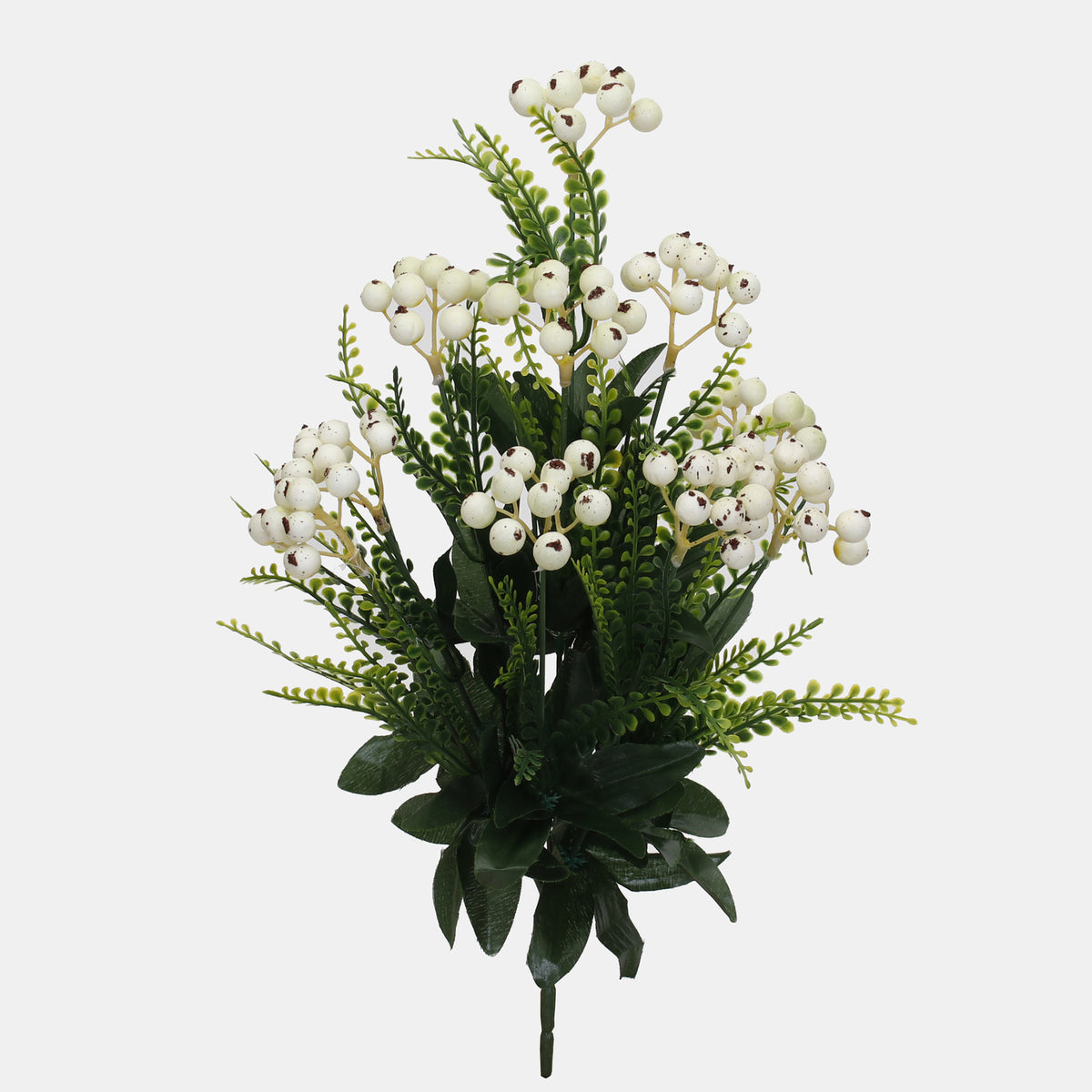 Valkoinen tekokukkakimppu, 41 cm