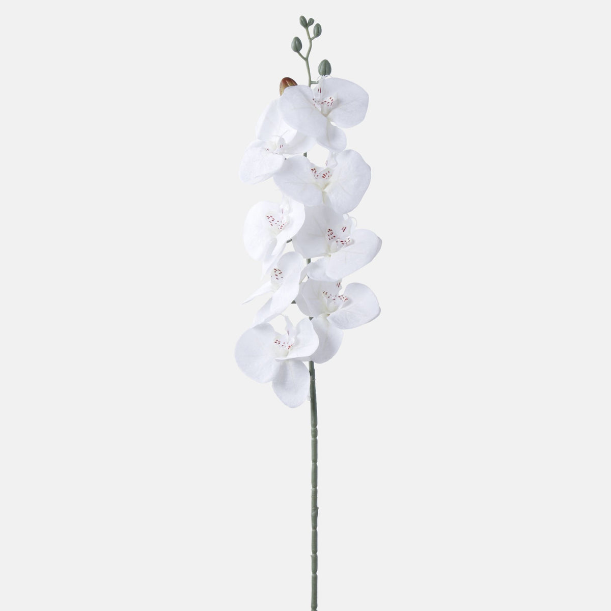 Valkoinen tekoorkidean kukkavarsi, 91 cm