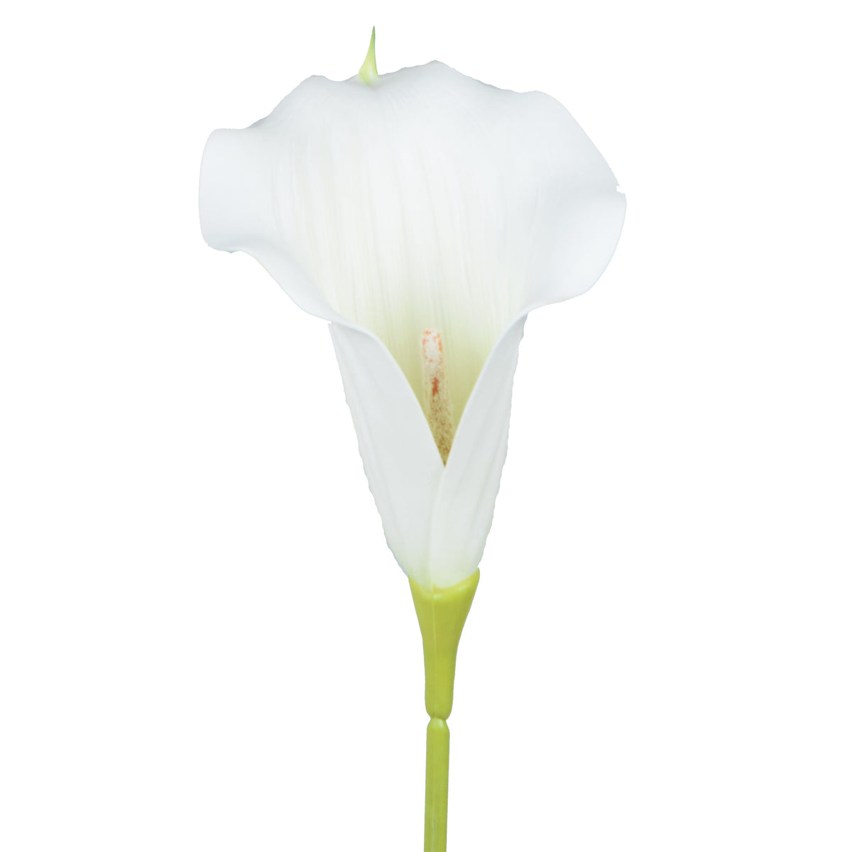 Valkoinen/vaalea/vihreä tekokallan kukkavarsi, vaahtomuovi, 66 cm