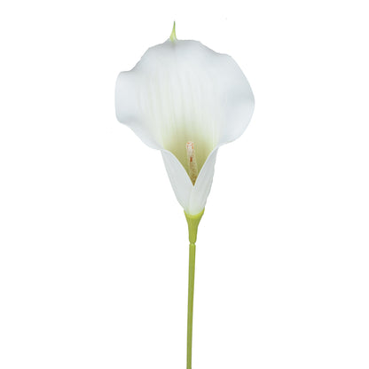 Valkoinen/vaalea/vihreä tekokallan kukkavarsi, vaahtomuovi, 66 cm