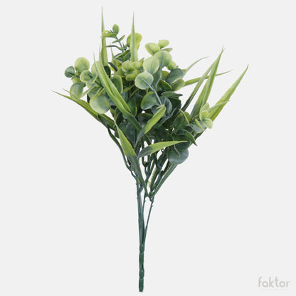 Värilajitelma eukalyptus – tekokukkakimppu, 32 cm