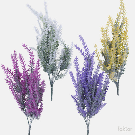 Värilajitelma tekolaventelin kimppu, 37 cm