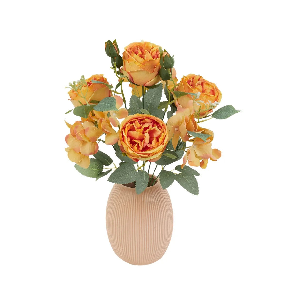 Värilajitelma tekopionin kimppu, 44 cm