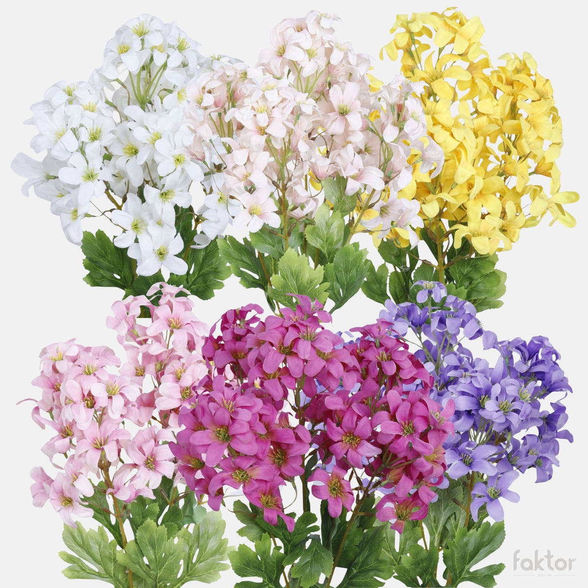 Värilajitelma tekosyreenin kimppu, 50 cm