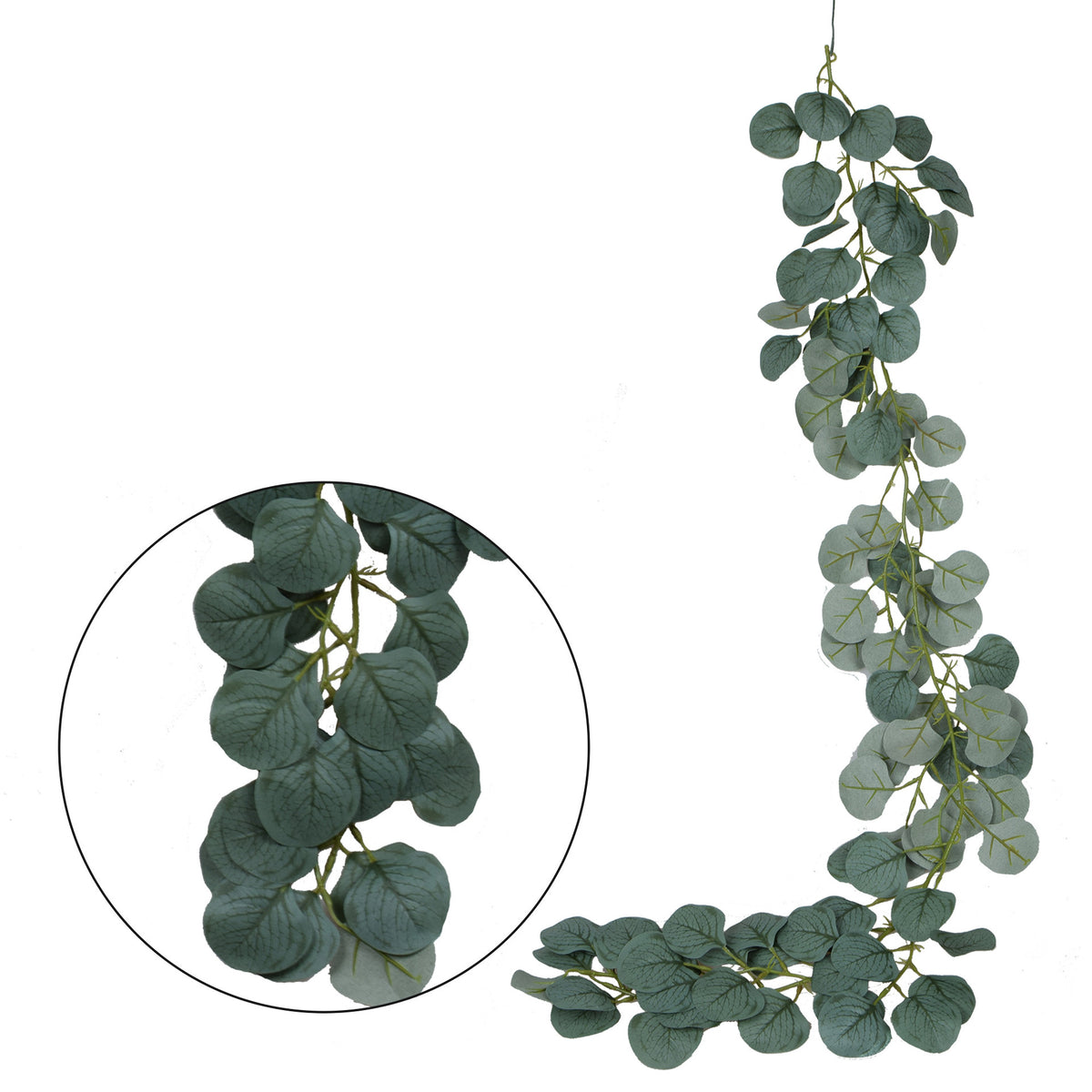 Vihreä eukalyptus – tekoköynnös, 120 cm