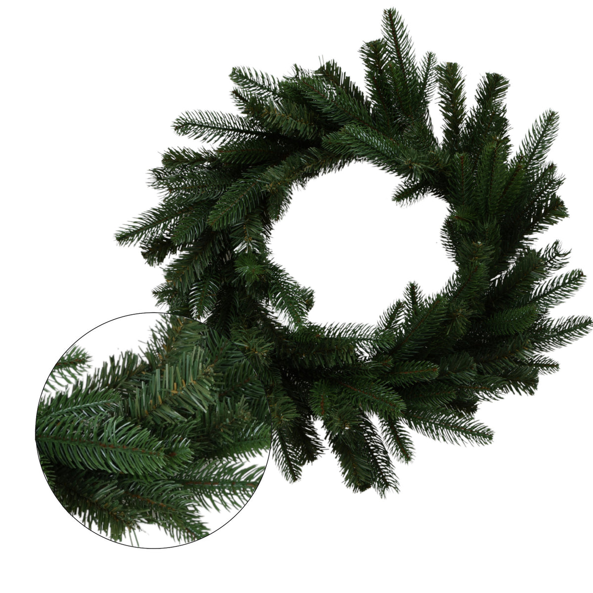 Vihreä koristekranssi, 60 cm